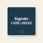 Signals — couverture A Work Language