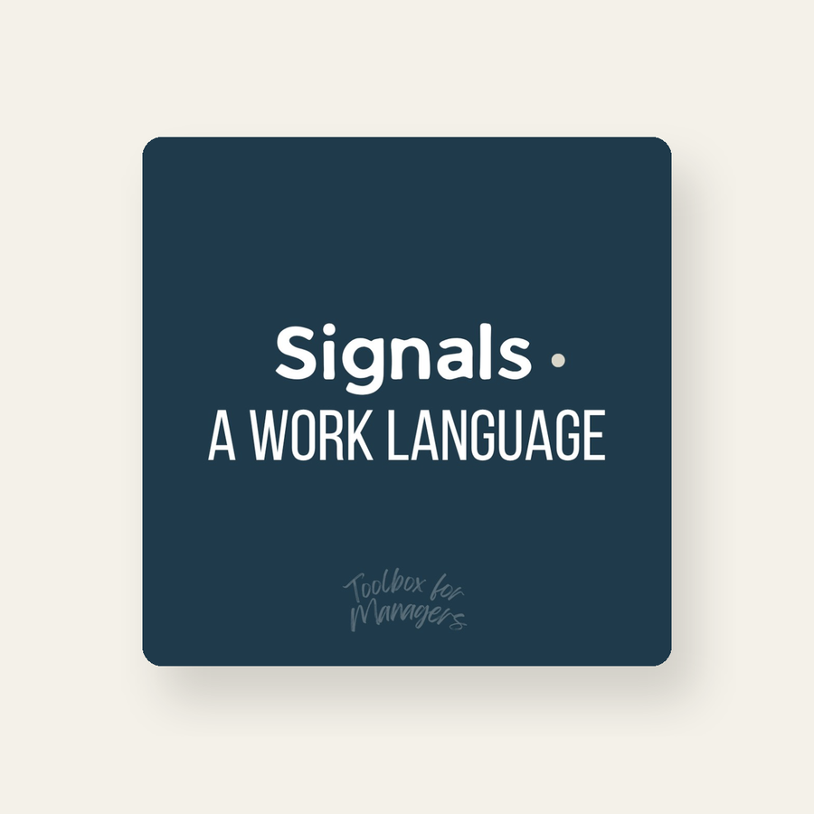 Signals — couverture A Work Language