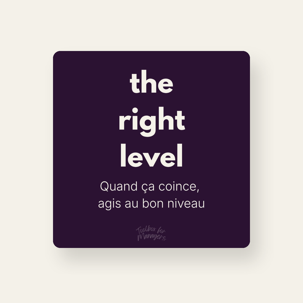 The Right Level — couverture (cartes carrées)
