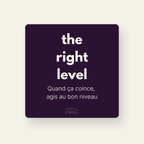 The Right Level — couverture (cartes carrées)