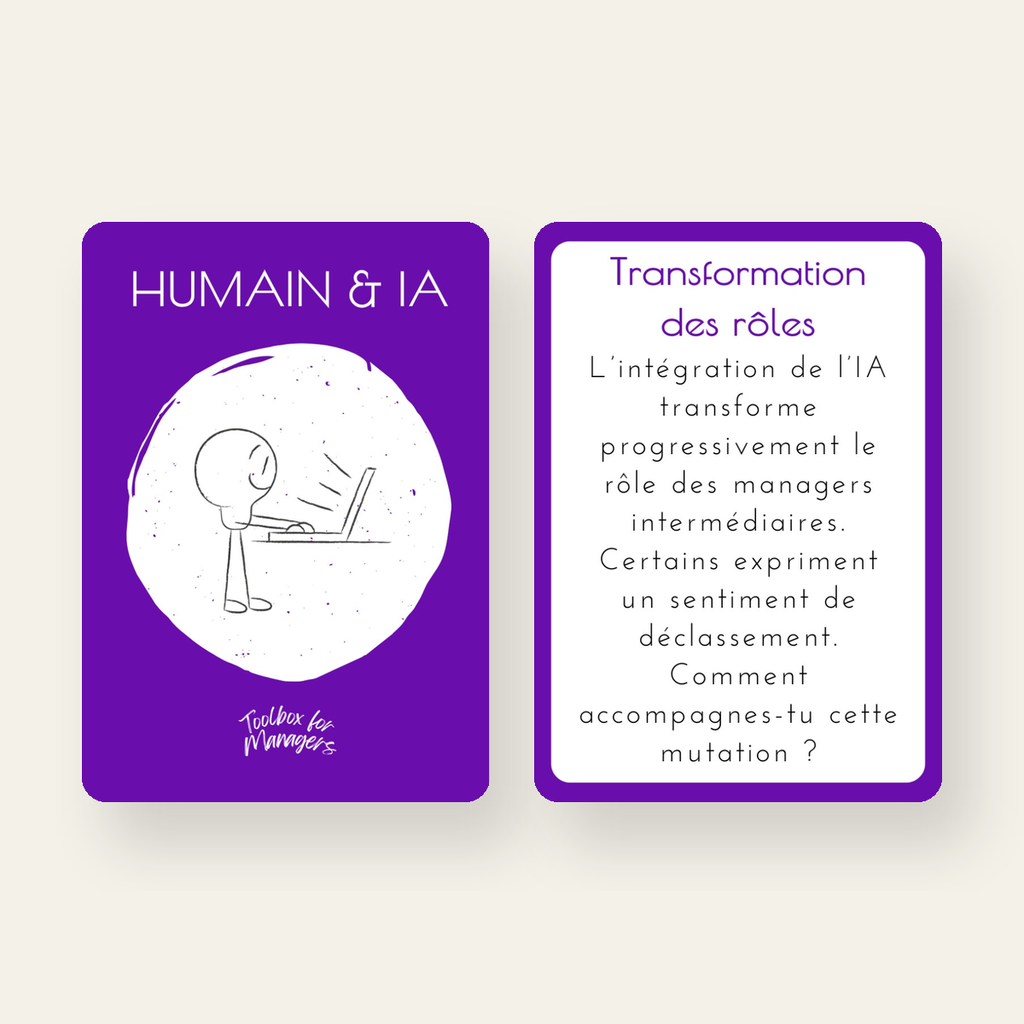 Extension Humain & IA Managers de Managers — couverture et carte exemple