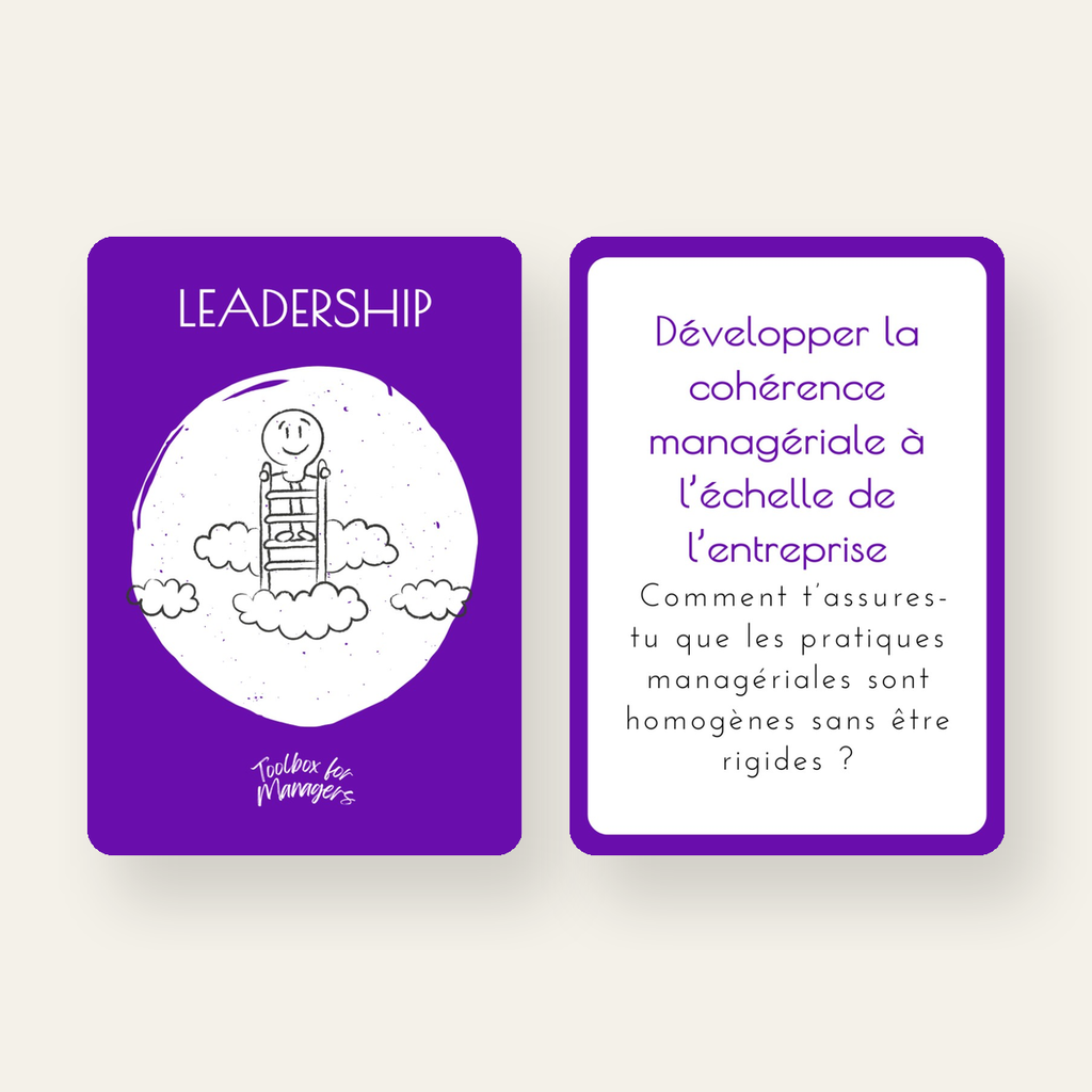 Leadership Challenge Managers de Managers — couverture et carte exemple