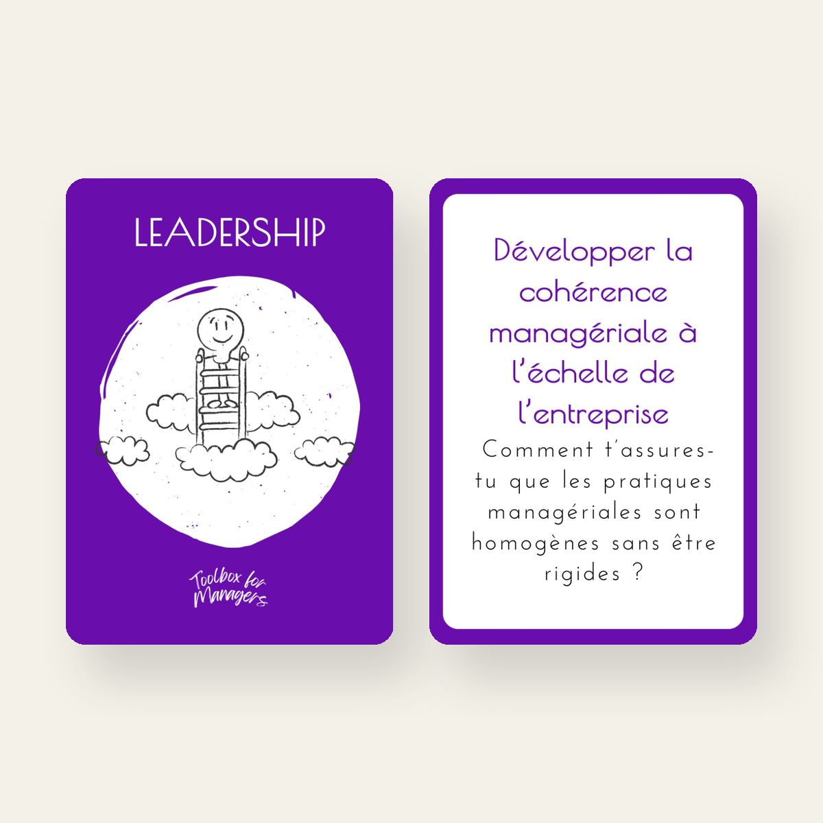 Leadership Challenge Managers de Managers — couverture et carte exemple