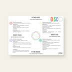 Carte DISC — carte des 4 profils