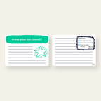 Kudos Cards CNV — recto message et verso structure CNV